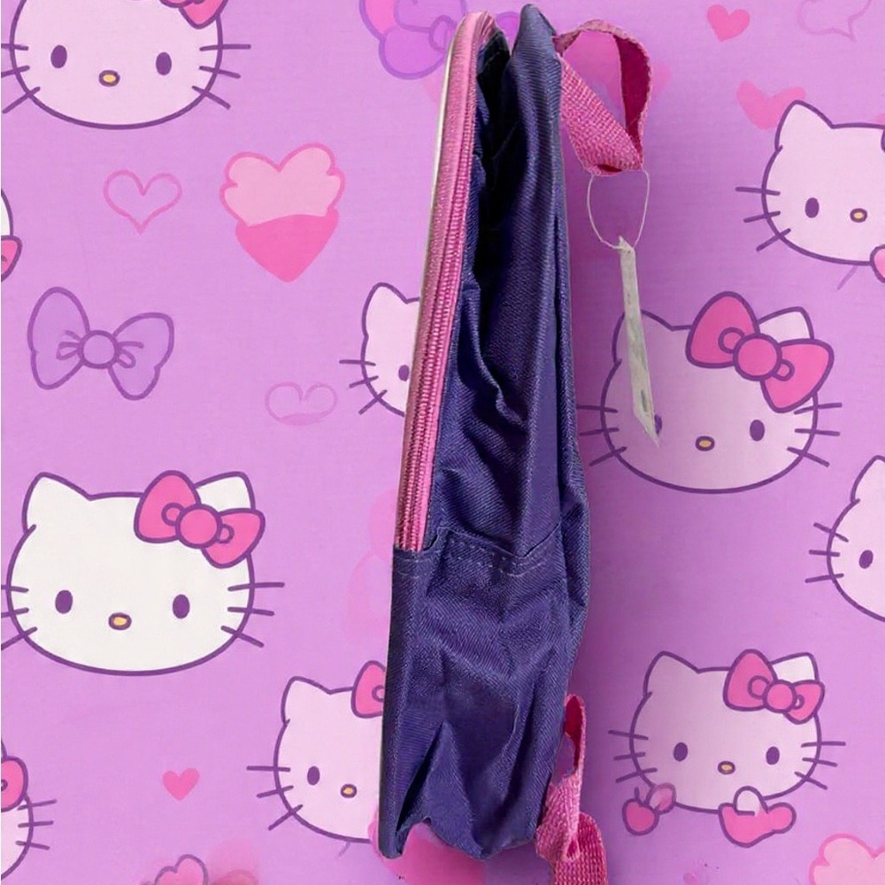 Sanrio Hello Kitty & Friends Backpack Purple Kids Bag My Melody Kuromi Keroppi - Picture 4 of 9